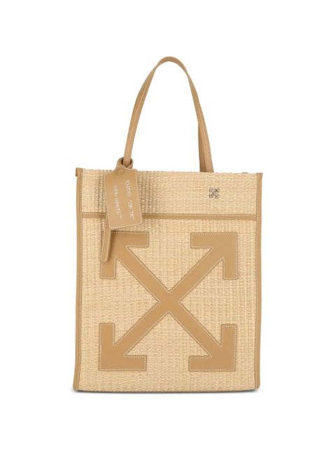 Off-White woven texture tote bag - Neutrals - zdjęcie produktu nr 1