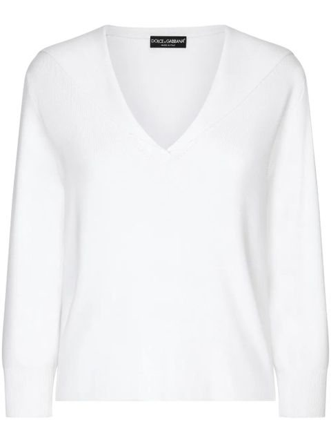 Dolce & Gabbana Sailor collar sweater - White - zdjęcie produktu nr 1