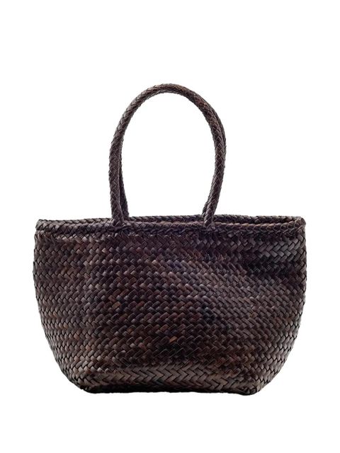 DRAGON DIFFUSION woven handle shoulder bag - Brown - zdjęcie produktu nr 1