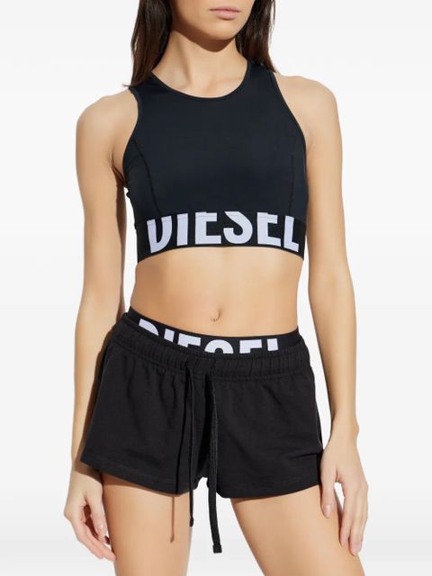 Diesel Sibilla-D-Pop logo-band top - Black