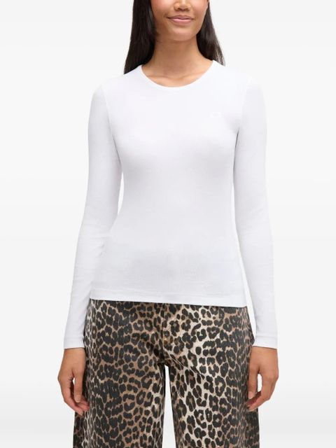 GANNI long-sleeve T-shirt - White
