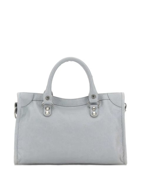 Balenciaga small Le City leather tote bag - Grey