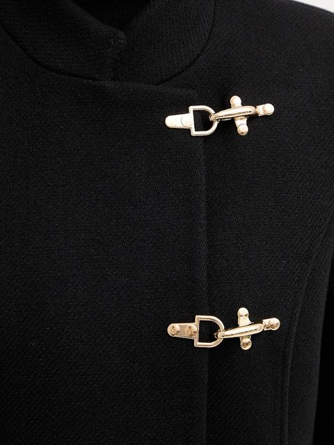 Morgan płaszcz z dodatkiem wełny kolor czarny GCLIPE