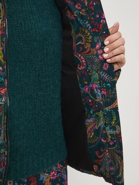 Medicine kurtka damska kolor multicolor zimowa oversize