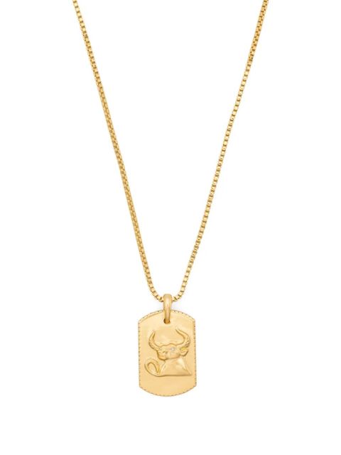 Maje taurus-embellished necklace - Gold