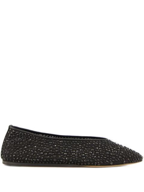 Le Monde Beryl Luna crystal-embellished ballet flats - Black - zdjęcie produktu nr 1