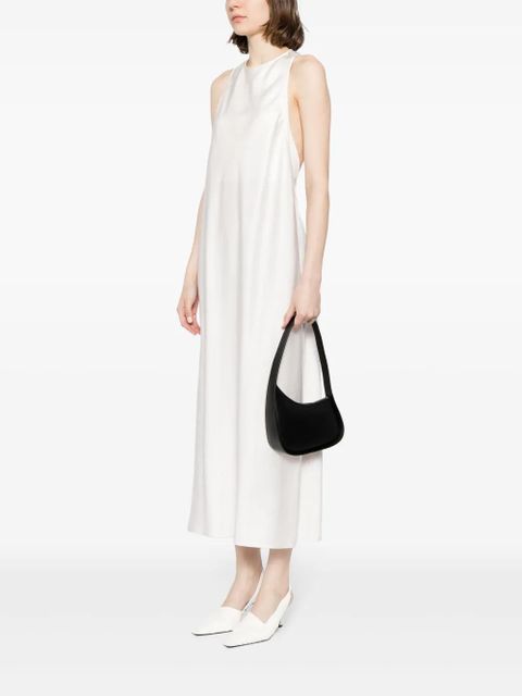 The Row Half Moon leather shoulder bag - Black