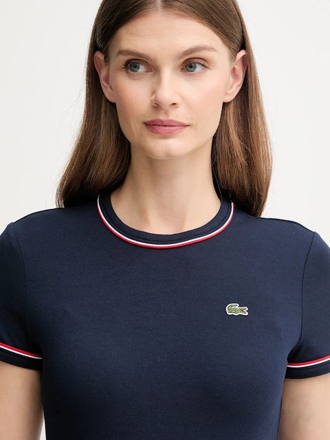 Lacoste t-shirt damski kolor granatowy TF5289