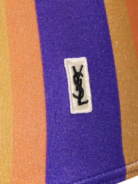 Saint Laurent striped culottes - Purple