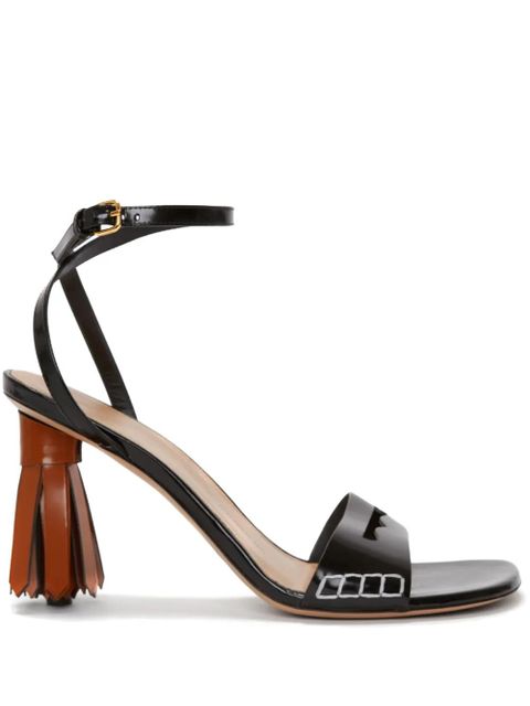 JW Anderson tassel-heel leather sandals - Black - zdjęcie produktu nr 1