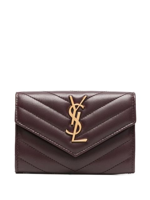 Saint Laurent chevron logo wallet - Red - zdjęcie produktu nr 1