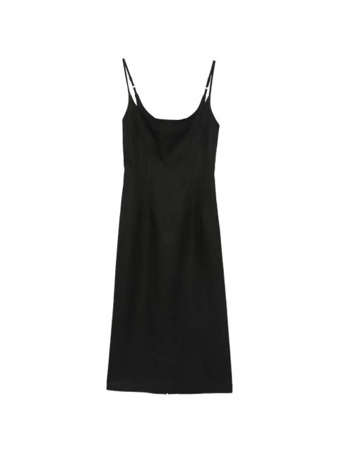 Alysi spaghetti-strap midi dress - Black - zdjęcie produktu nr 1