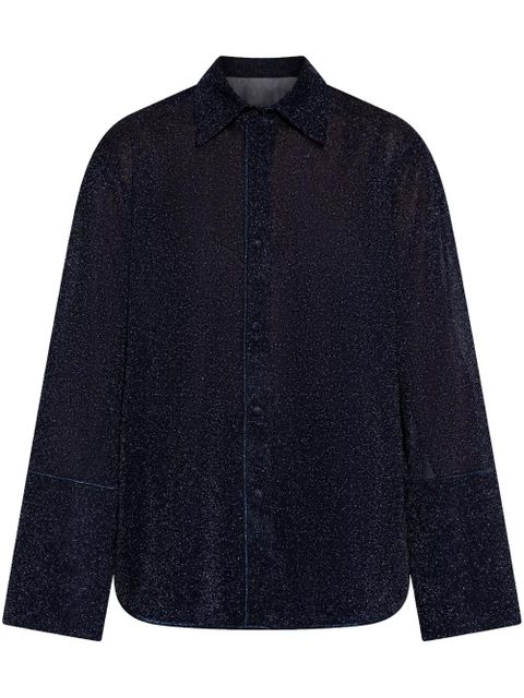 Oséree lurex shirt - Blue - zdjęcie produktu nr 1