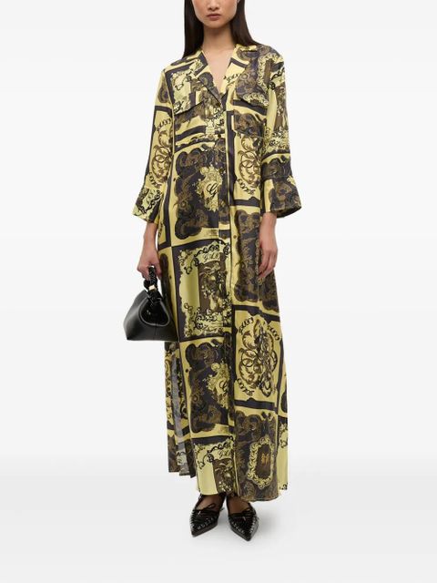 GANNI printed maxi dress - Yellow - zdjęcie produktu nr 2