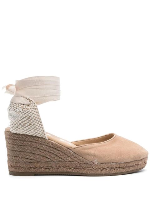 Manebi Hamptons 75mm wedge espadrilles - Neutrals - zdjęcie produktu nr 1