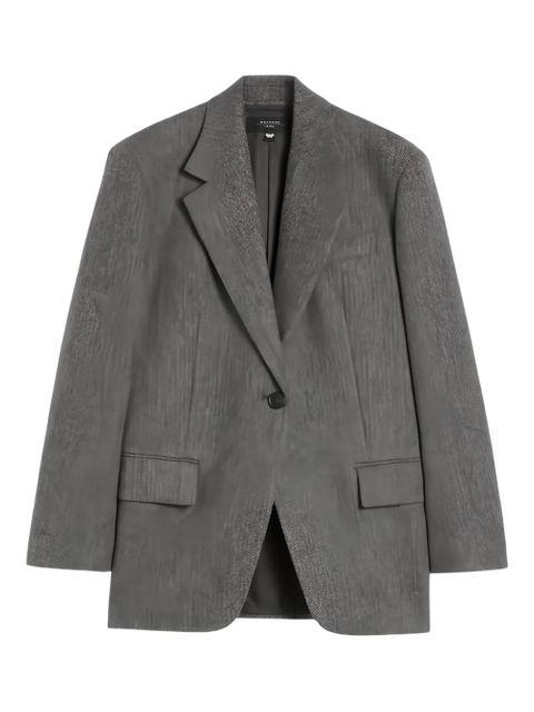 Weekend Max Mara herringbone single-breasted blazer - Grey - zdjęcie produktu nr 1