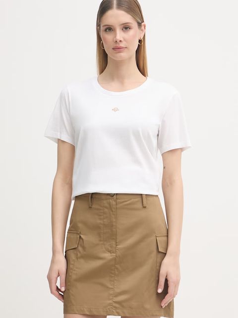 Blauer t-shirt damski bawełniany PUMPIES - zdjęcie produktu nr 2