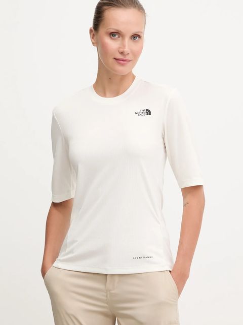 The North Face t-shirt sportowy Shadow damski kolor beżowy NF0A8E1DQLI1 - zdjęcie produktu nr 1