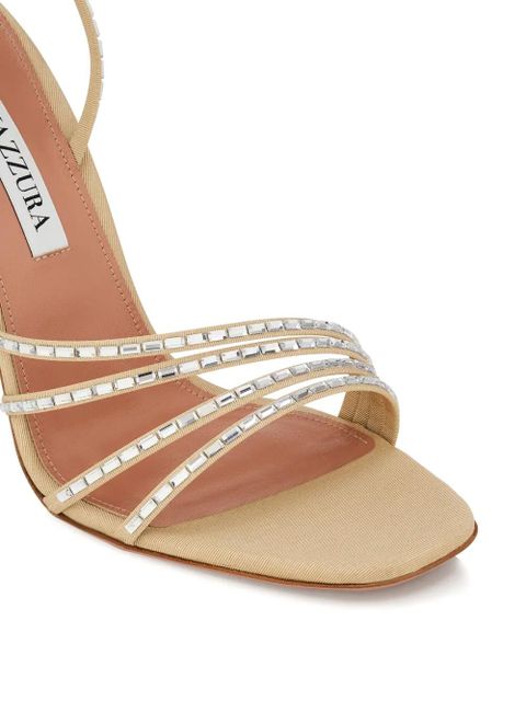 Aquazzura 105mm Mistica sandals - Neutrals