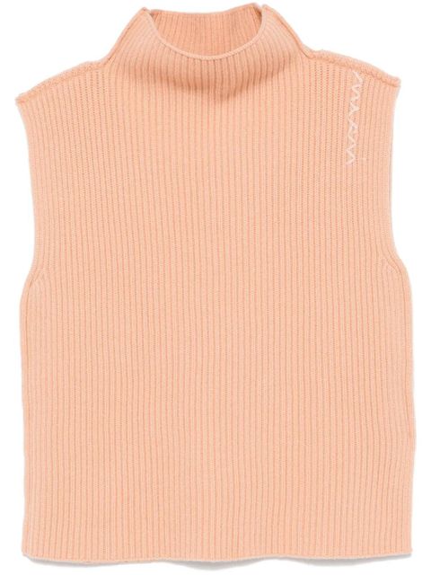 Marni ribbed wool vest - Orange - zdjęcie produktu nr 1