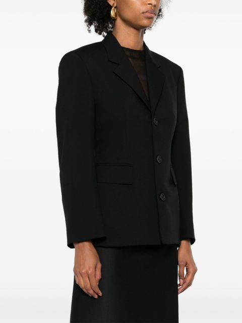 Balenciaga single-breasted wool blazer - Black