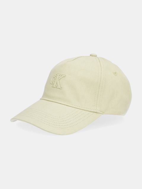 Calvin Klein czapka z daszkiem bawełniana kolor zielony LV04F5044G - zdjęcie produktu nr 1