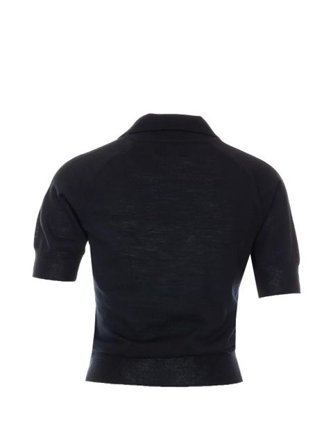 AMI Paris buttoned polo shirt - Black - zdjęcie produktu nr 2