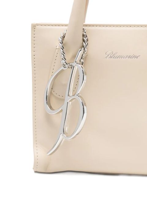 Blumarine small chain-charm tote bag - Neutrals