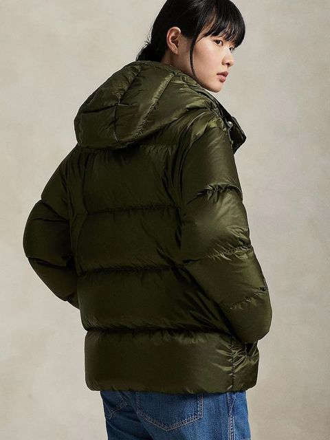 Polo Ralph Lauren kurtka puchowa damska kolor zielony 211932183