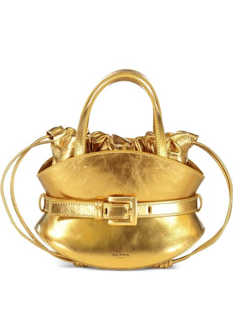 Balmain buckle shuffle mini bag - Gold - zdjęcie produktu nr 1