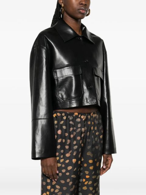 Nanushka button-fastening pocket jacket - Black