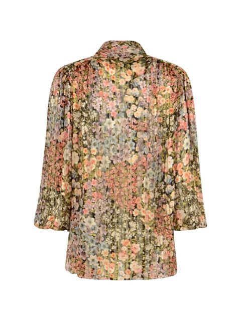 Valentino Garavani floral-print long-sleeve shirt - Black - zdjęcie produktu nr 2