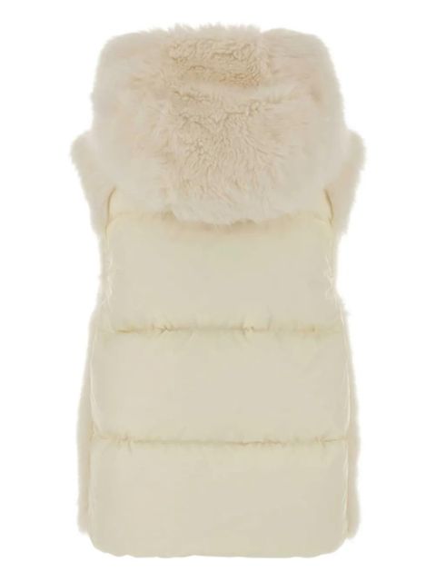 Moncler Grenoble Arve hooded teddy gilet - Neutrals - zdjęcie produktu nr 2