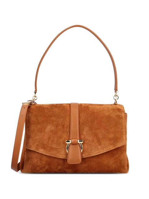 Ferragamo forn-flap shoulder bag - Brown - zdjęcie produktu nr 1