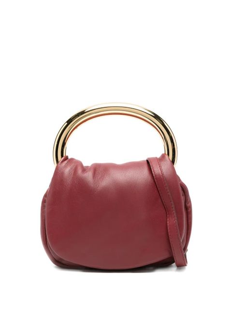 Blumarine mini Ring leather tote bag - Red - zdjęcie produktu nr 1