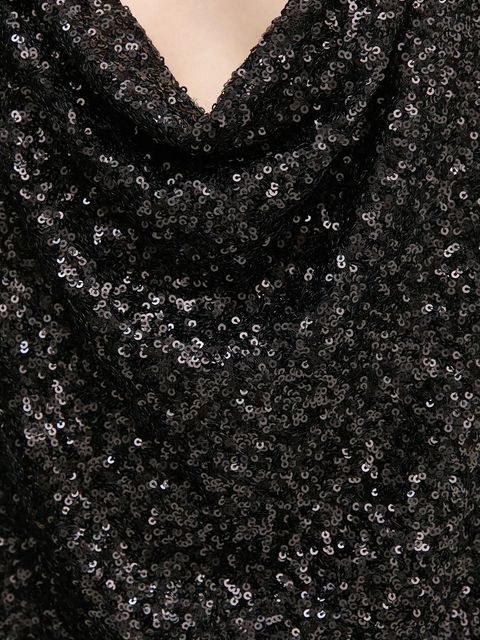 DIANE VON FURSTENBERG bluzka damska kolor czarny gładka DVFBS4S003