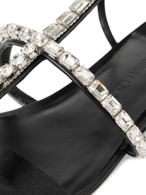 Jimmy Choo Gwyn flat sandals - Black