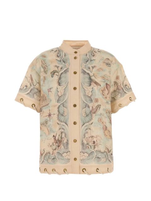 ZIMMERMANN graphic-pattern shirt - Neutrals - zdjęcie produktu nr 1