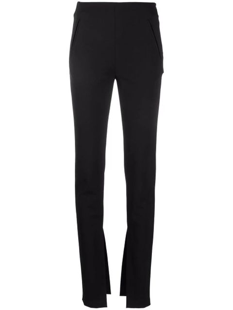 AMBUSH slit-detail tailored trousers - Black - zdjęcie produktu nr 1