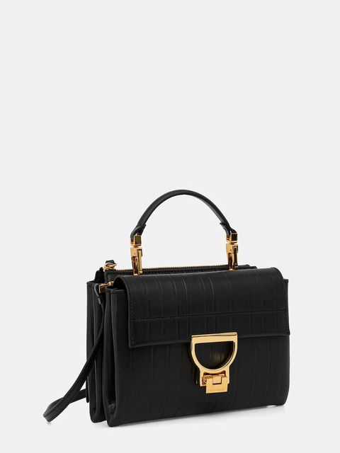 Coccinelle torebka skórzana ARLETTIS PLISSE kolor czarny E1 UD9 55 B7 01