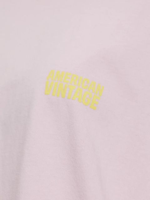 American Vintage long-sleeve round-neck T-shirt - Pink