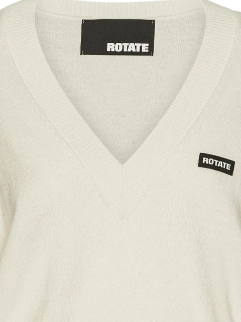 ROTATE BIRGER CHRISTENSEN v-neck sweater - White