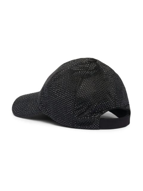 Prada crystal-embellished baseball cap - Black