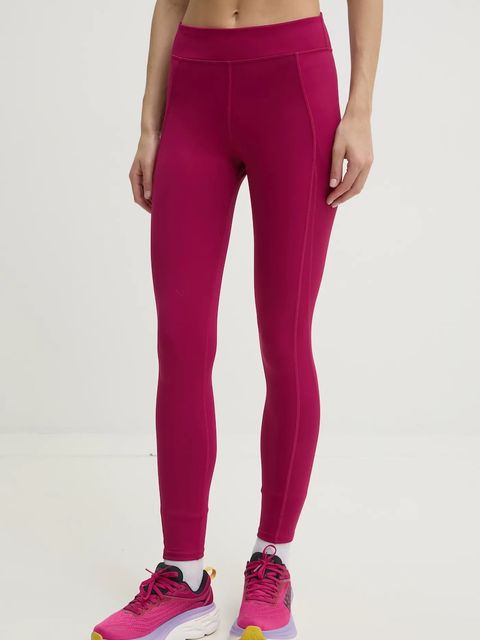 Reebok legginsy treningowe LUX Collection kolor różowy gładkie 100214323 - zdjęcie produktu nr 1