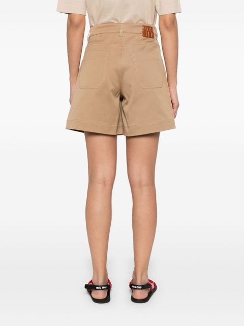 Moncler cotton gabardine shorts - Neutrals