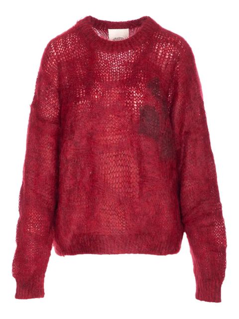 ISABEL MARANT Mirella crew-neck long-sleeves sweater - Red - zdjęcie produktu nr 1