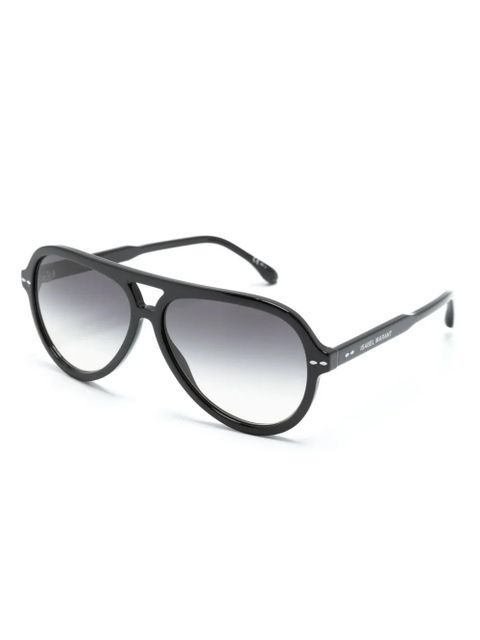 Isabel Marant Eyewear Naya pilot-frame sunglasses - Black