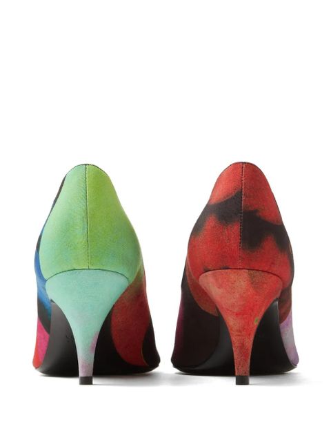 Versace printed pumps - Red