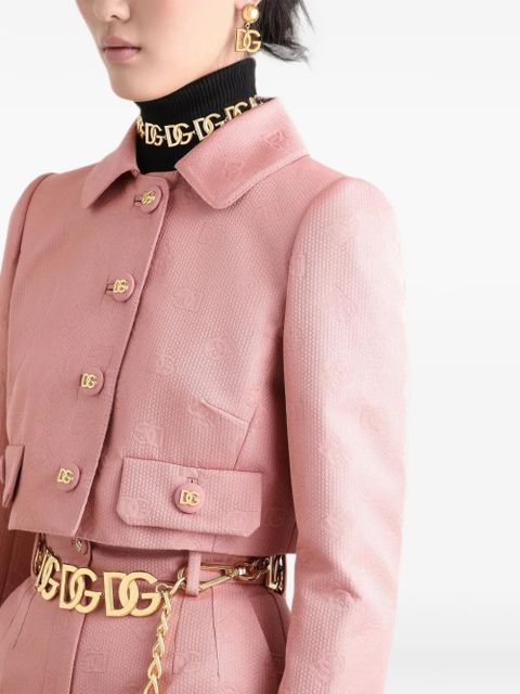 Dolce & Gabbana DNA monogram-jacquard jacket - Pink