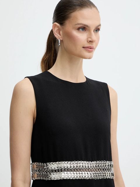 Pinko sukienka kolor czarny mini prosta 105956 A2YH